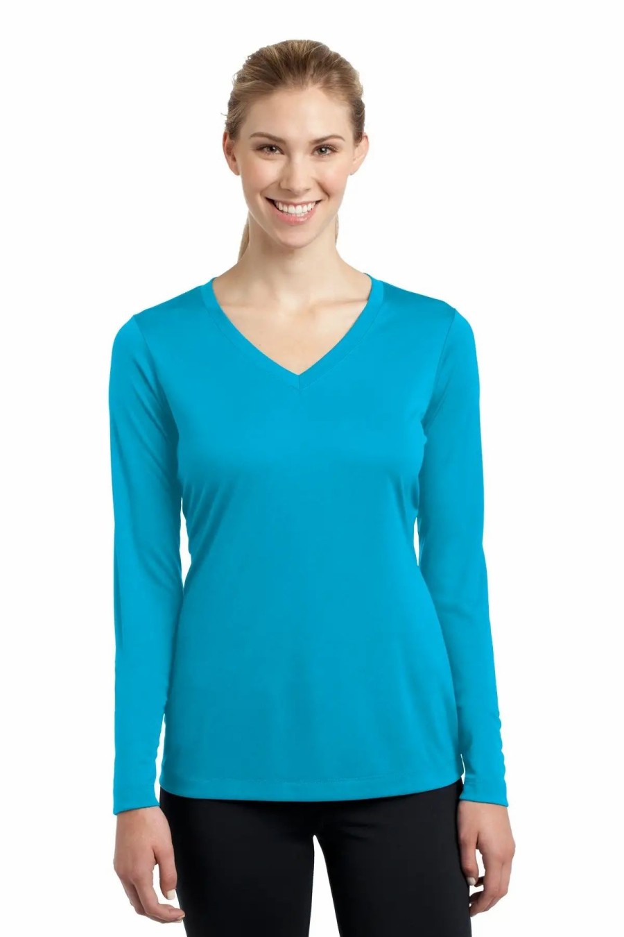 Shirts & Tops * Sport-Tek Ladies Long Sleeve Posicharge Competitor V-Neck Tee. Lst353Ls 1Of2