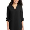 Shirts & Tops * Port Authority Ladies 3/4-Sleeve Tunic Blouse. Lw701