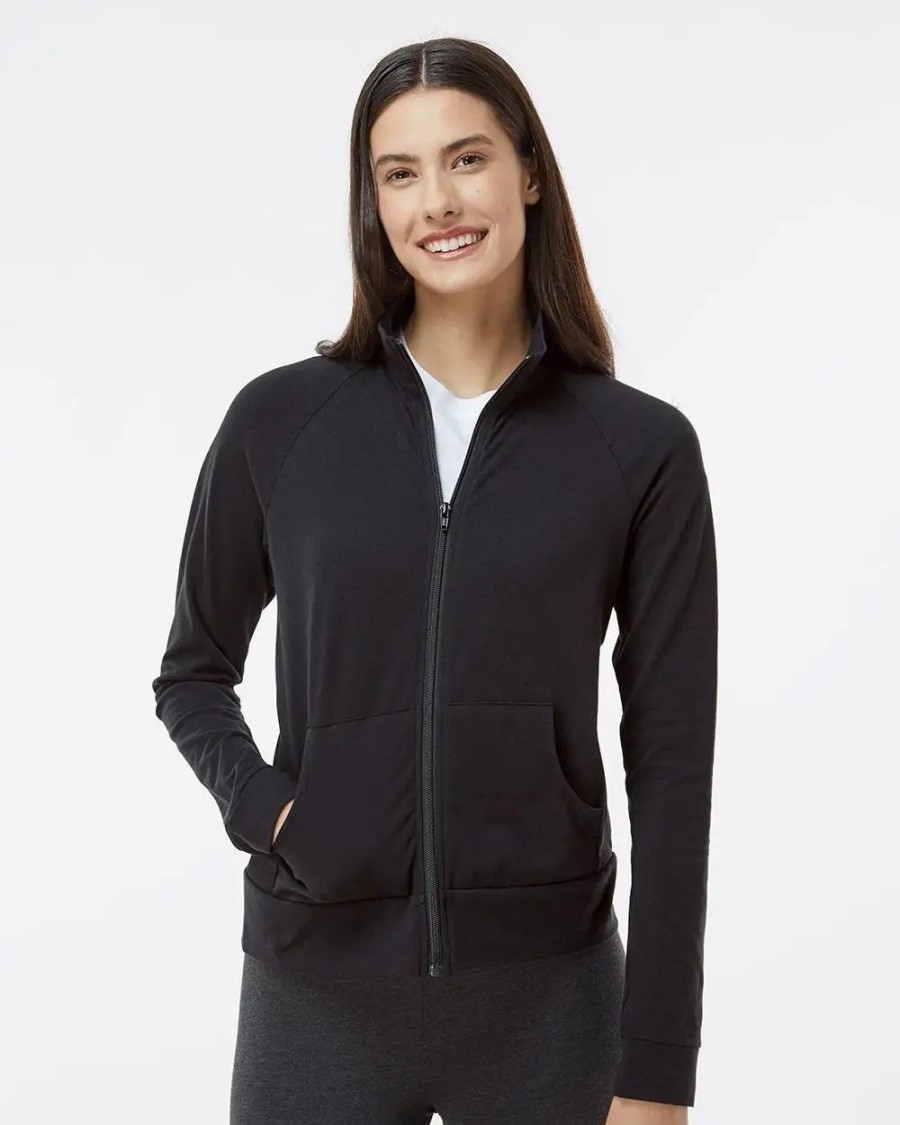 Jackets & Vests * Boxercraft Women'S Full-Zip Practice Jacket Black