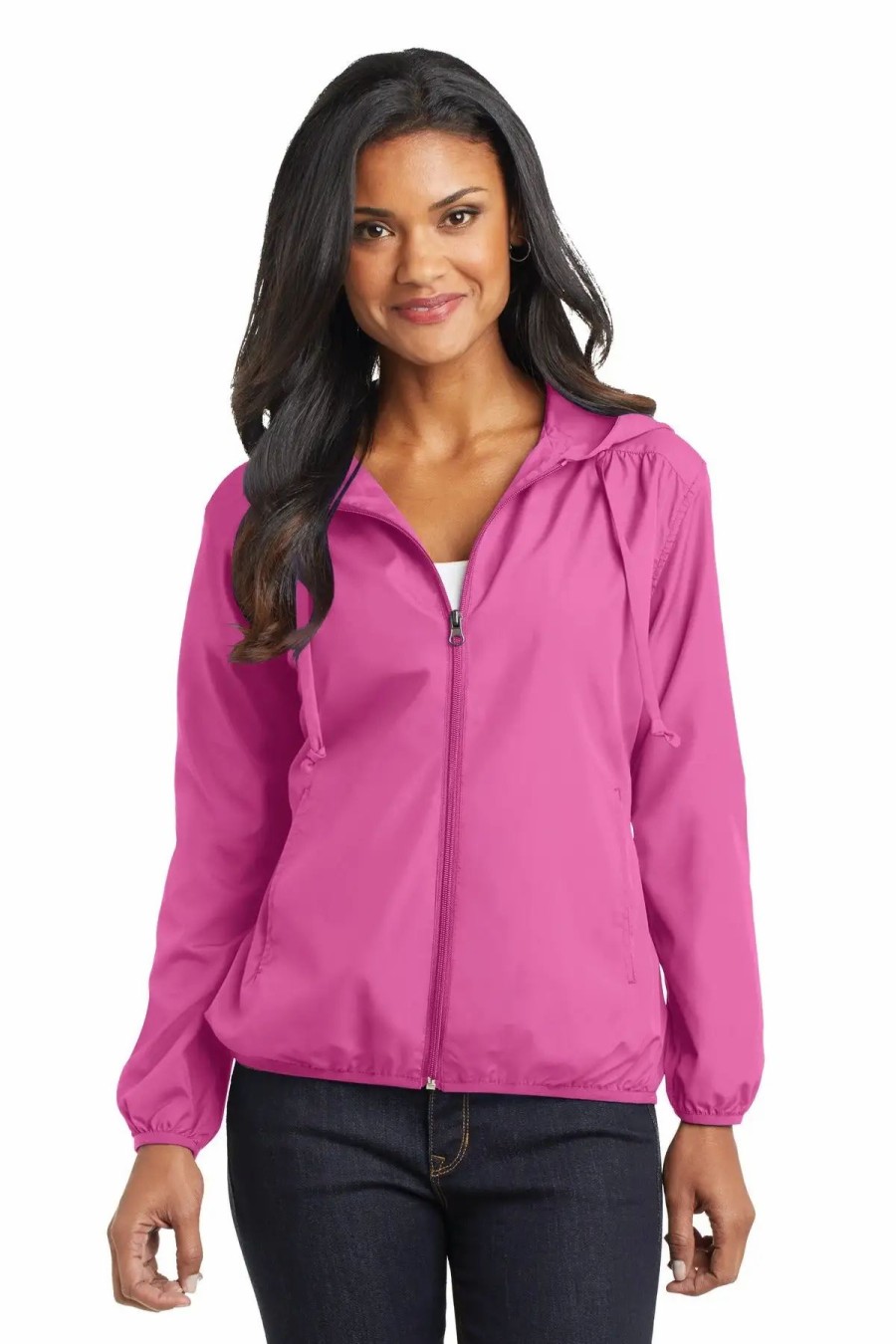 Jackets & Vests * Port Authority Ladies Hooded Essential Jacket. L305