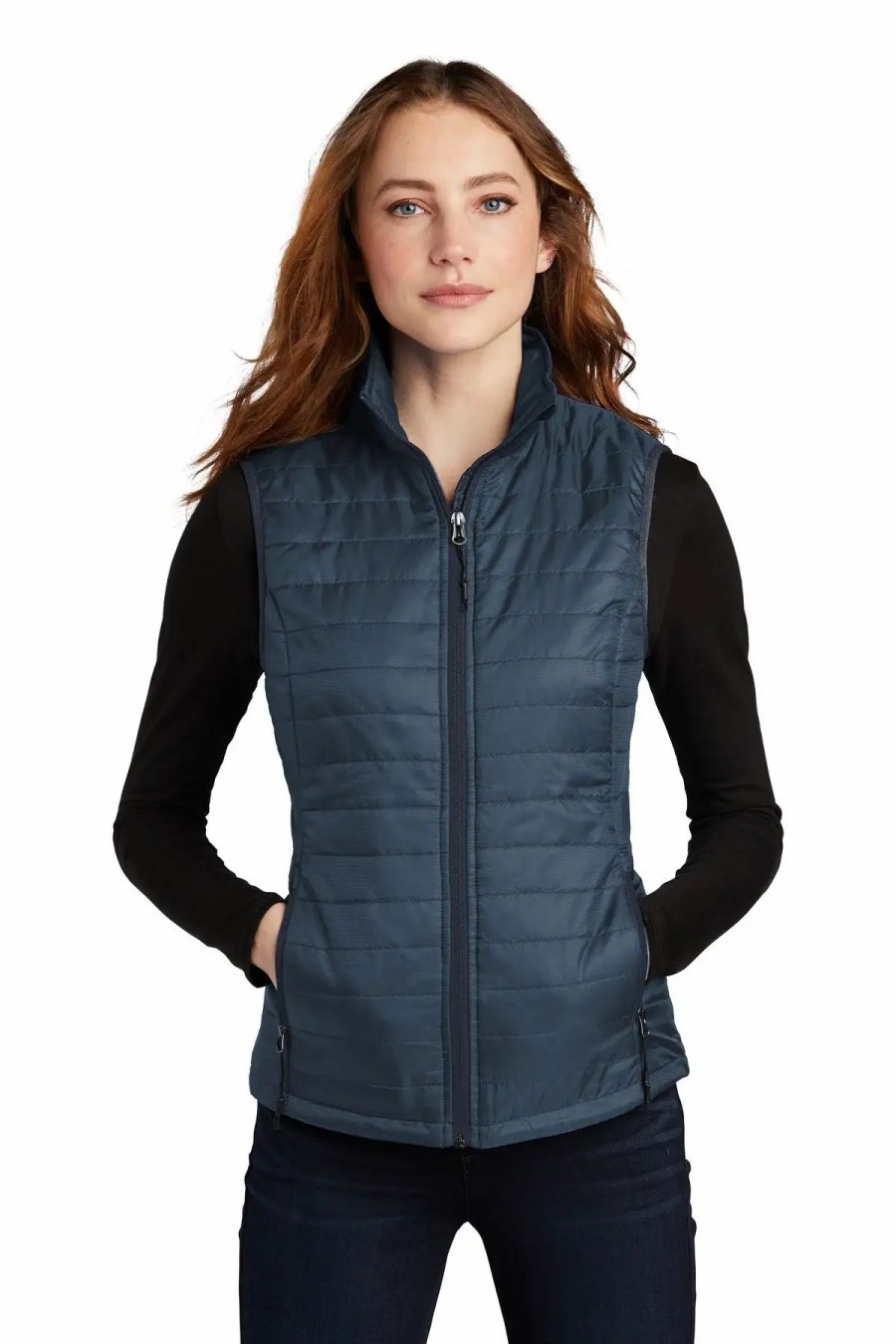 Jackets & Vests * Port Authority Women'S Packable Puffy Vest L851