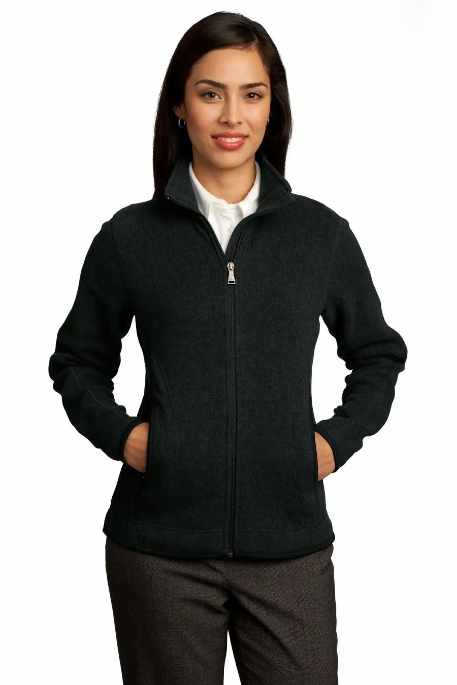 Jackets & Vests * Red House Women'S Sweater Fleece Full-Zip Jacket. Rh55