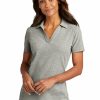 Shirts & Tops * Port Authority Women'S C-Free Cotton Blend Pique Polo Lk867