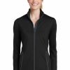 Jackets & Vests * Sport-Tek Women'S Sport-Wick Stretch Contrast Full-Zip Jacket