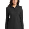 Shirts & Tops * Port Authority Ladies Silk Touch Long Sleeve Polo. L500Ls