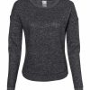 Sweatshirts & Fleece * J. America Women'S Cozy Jersey Crewneck Pullover