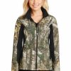 Jackets & Vests * Port Authority Ladies Camouflage Colorblock Soft Shell. L318C Realtree Xtra/ Black