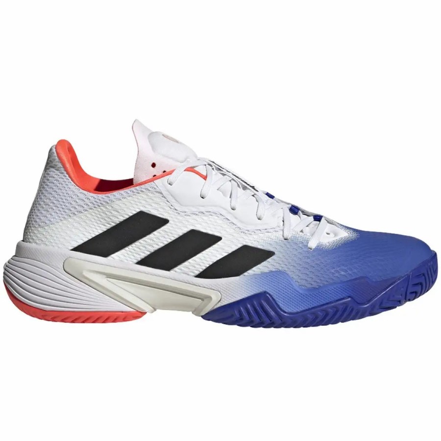 Footwear * Adidas Mens Barricade Tennis Shoes Lucblu/Cblack/Solred