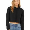 Sweatshirts & Fleece * Bella + Canvas Bella+Canvas Women'S Sponge Fleece Cropped Fleece Hoodie