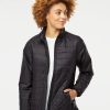 Jackets & Vests * Independent Trading Co. Women'S Puffer Jacket Black