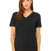 Shirts & Tops * Bella + Canvas Bella+Canvas Women'S Relaxed Heather Cvc V-Neck Tee Bc6405Cvc