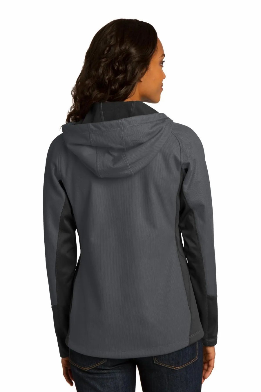 Jackets & Vests * Port Authority Ladies Vertical Hooded Soft Shell Jacket. L319