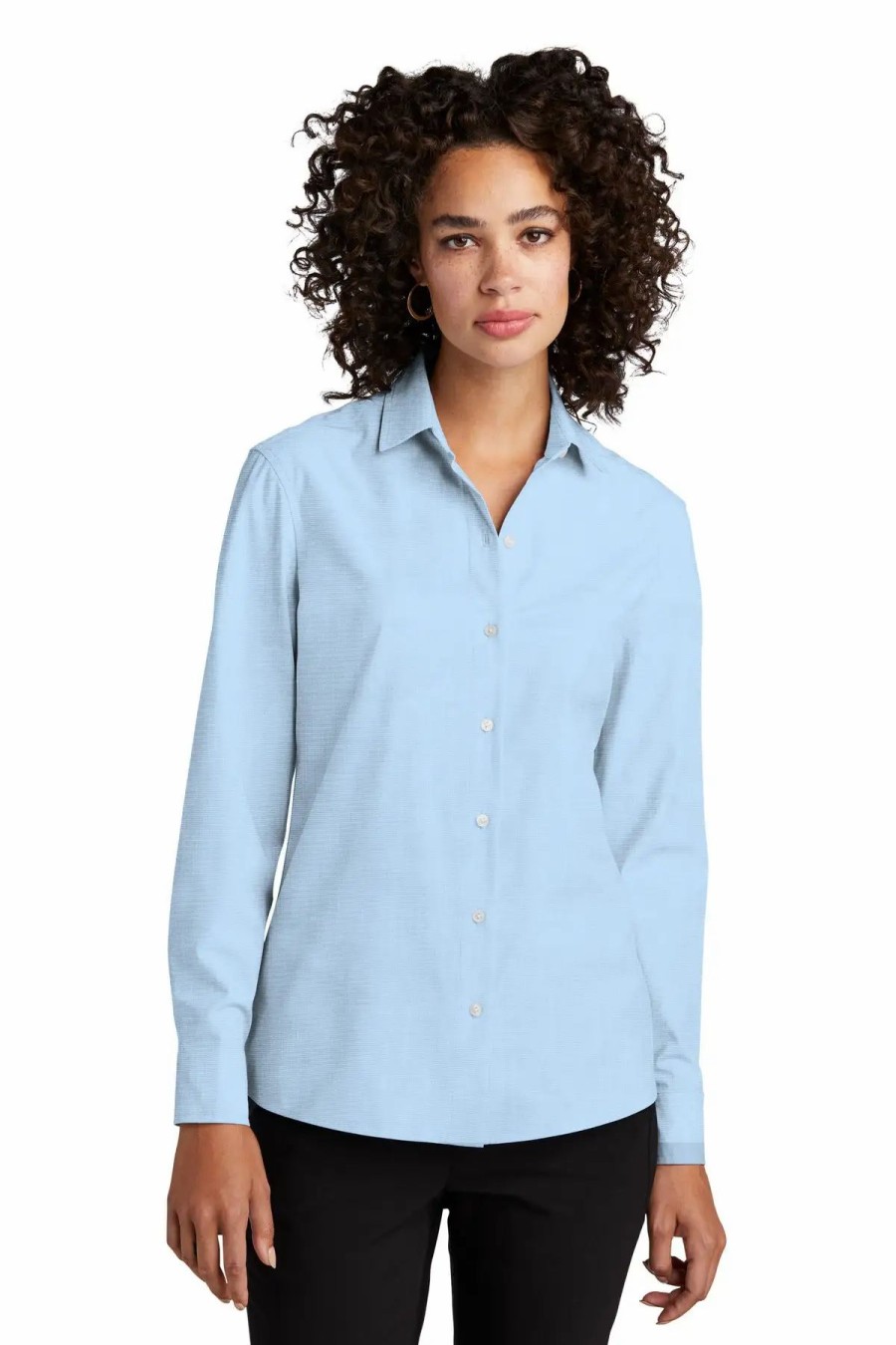 Shirts & Tops * Mercer+Mettle Women'S Long Sleeve Stretch Woven Shirt Mm2001