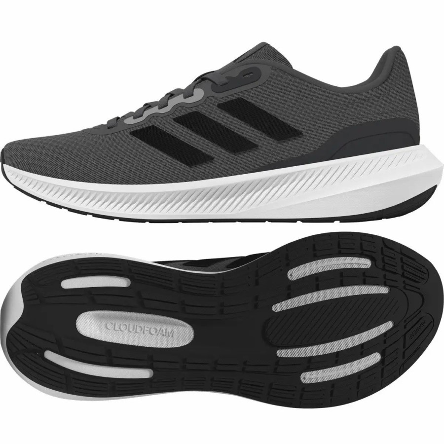 Footwear * Adidas Mens Runfalcon 3.0 Wide Running Shoes Gresix/Cblack/Carbon