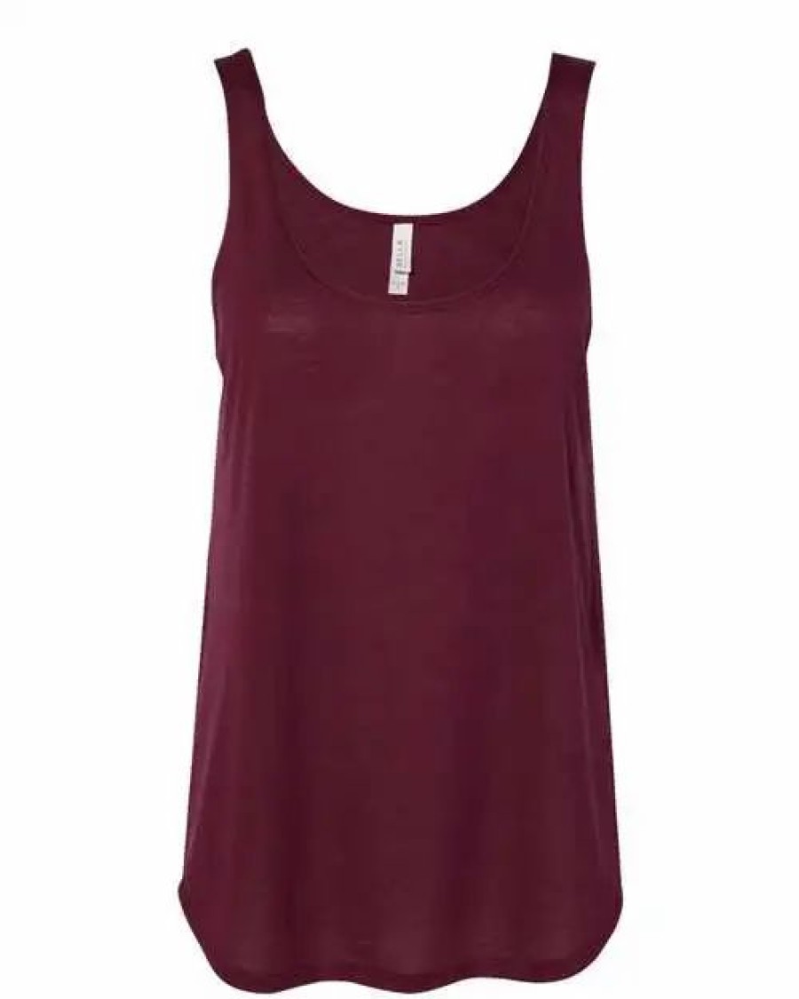 Shirts & Tops * Bella + Canvas Women'S Flowy Tank With Side Slit