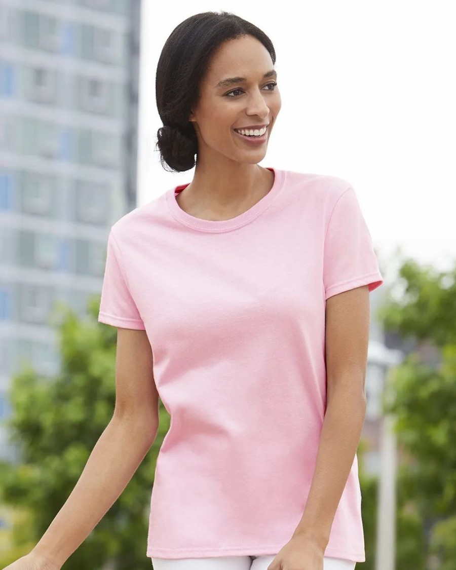 Shirts & Tops * Gildan Ultra Cotton Women'S T-Shirt