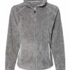 Jackets & Vests * J. America Women'S Boundary Shag Frosty Sherpa Full-Zip