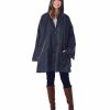 Jackets & Vests * Charles River Women'S Pack-N-Go Poncho Polka-Dot Navy/White