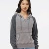 Sweatshirts & Fleece * J. America Women'S Zen Fleece Raglan Hooded Sweatshirt