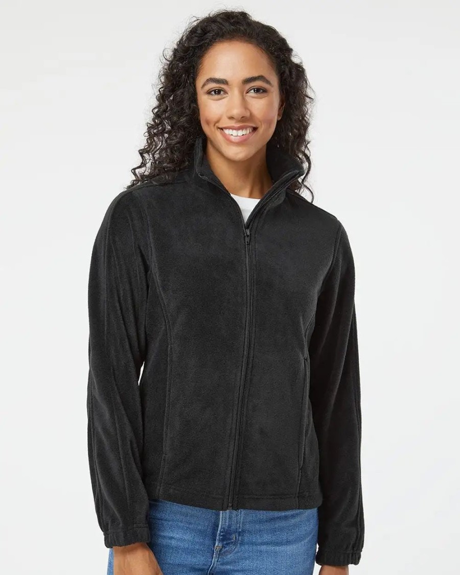 Jackets & Vests * Burnside Women'S Polar Fleece Full-Zip Jacket