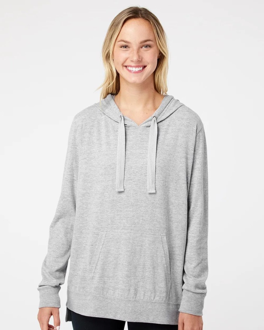 Sweatshirts & Fleece * Mv Sport Women'S Sueded Jersey Hooded Sweatshirt