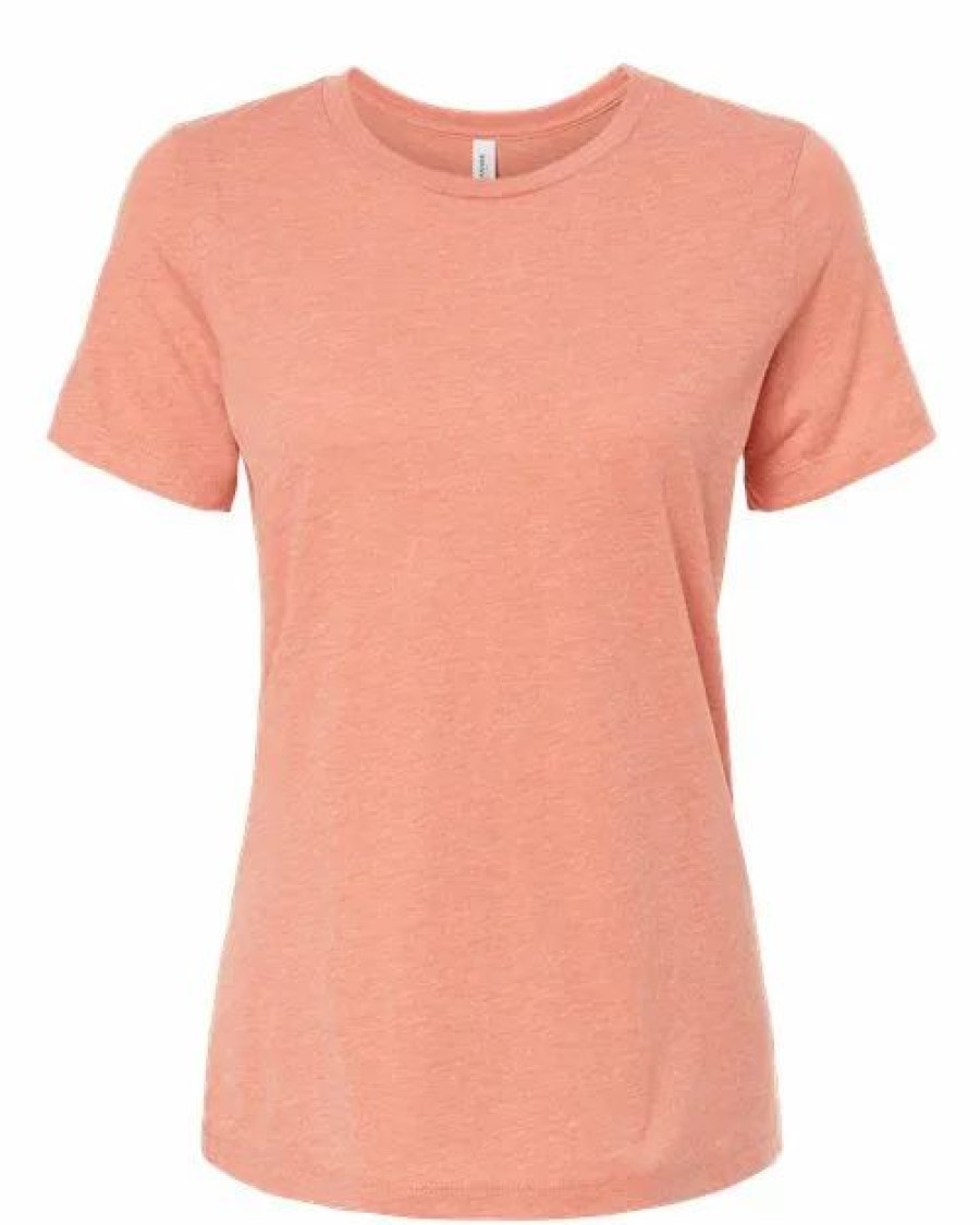 Shirts & Tops * Bella + Canvas Women'S Relaxed Fit Triblend Tee