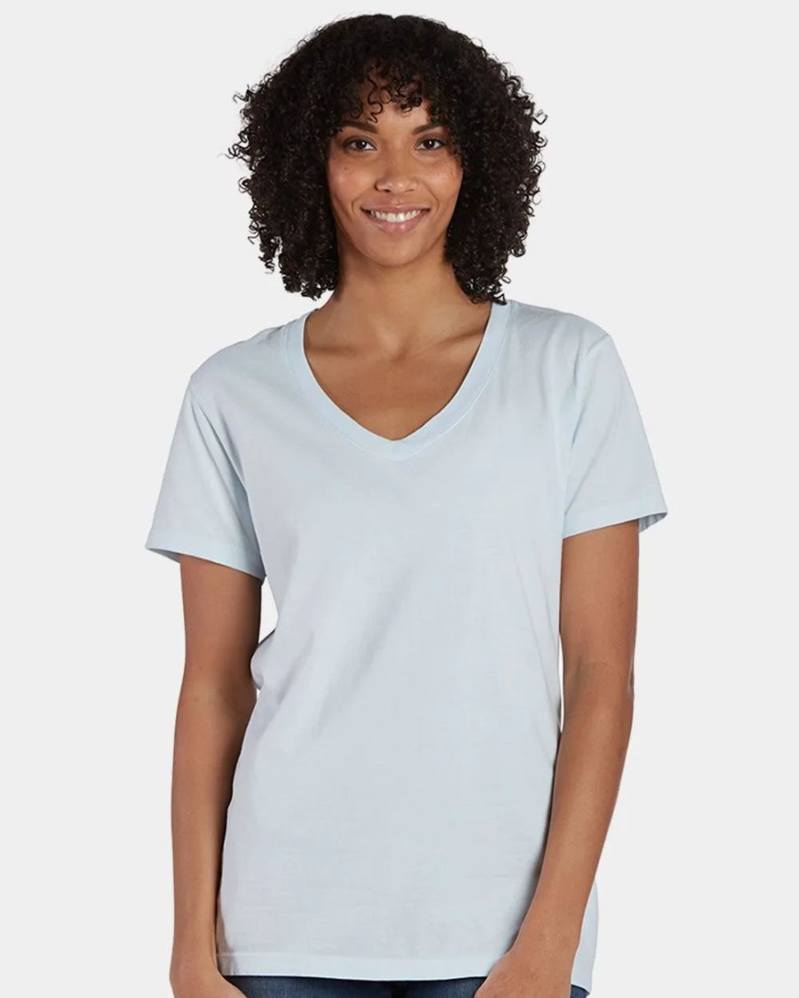 Shirts & Tops * Comfortwash By Hanes Garment-Dyed Women'S V-Neck T-Shirt