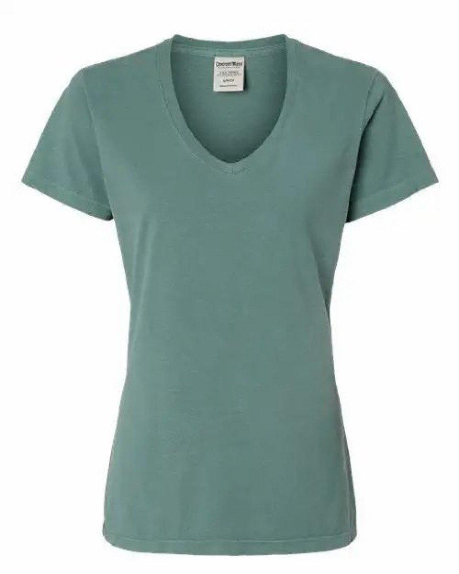 Shirts & Tops * Comfortwash By Hanes Garment-Dyed Women'S V-Neck T-Shirt