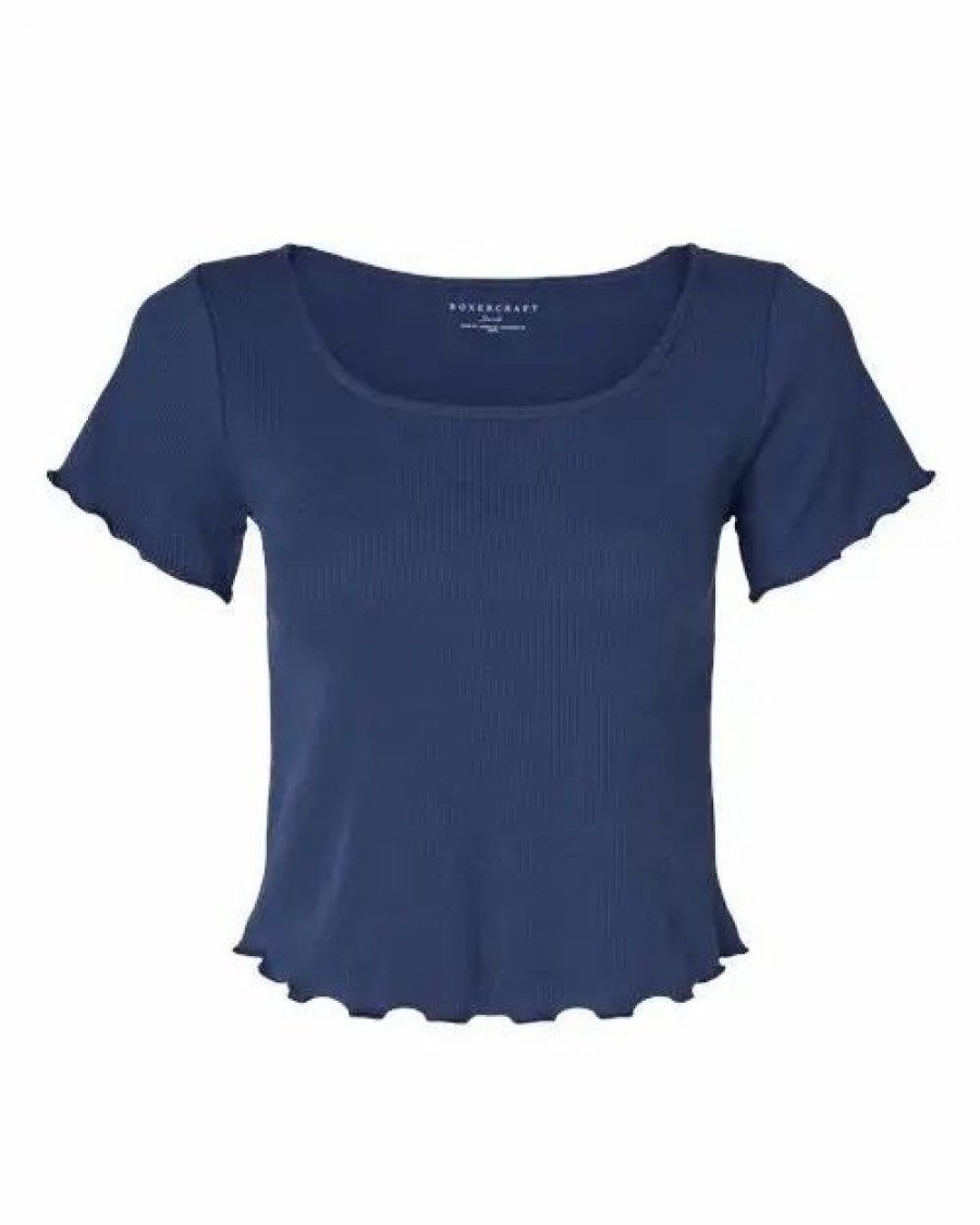 Shirts & Tops * Boxercraft Women'S Baby Rib T-Shirt