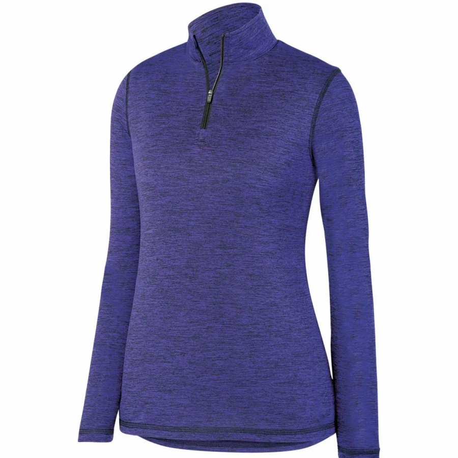 Sweatshirts & Fleece * Augusta Women'S Intensify Heather 1/4 Zip Pullover